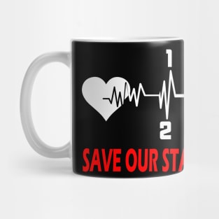 Save Our Standards..Save the manuals..3 pedals cars lovers gift Mug